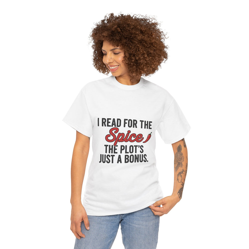 Book Lover T-shirt, Reading Shirt, Literary Gift, Bookworm Tee, Bibliophile Top, Novel Reader Present, Reading for the Spice Design