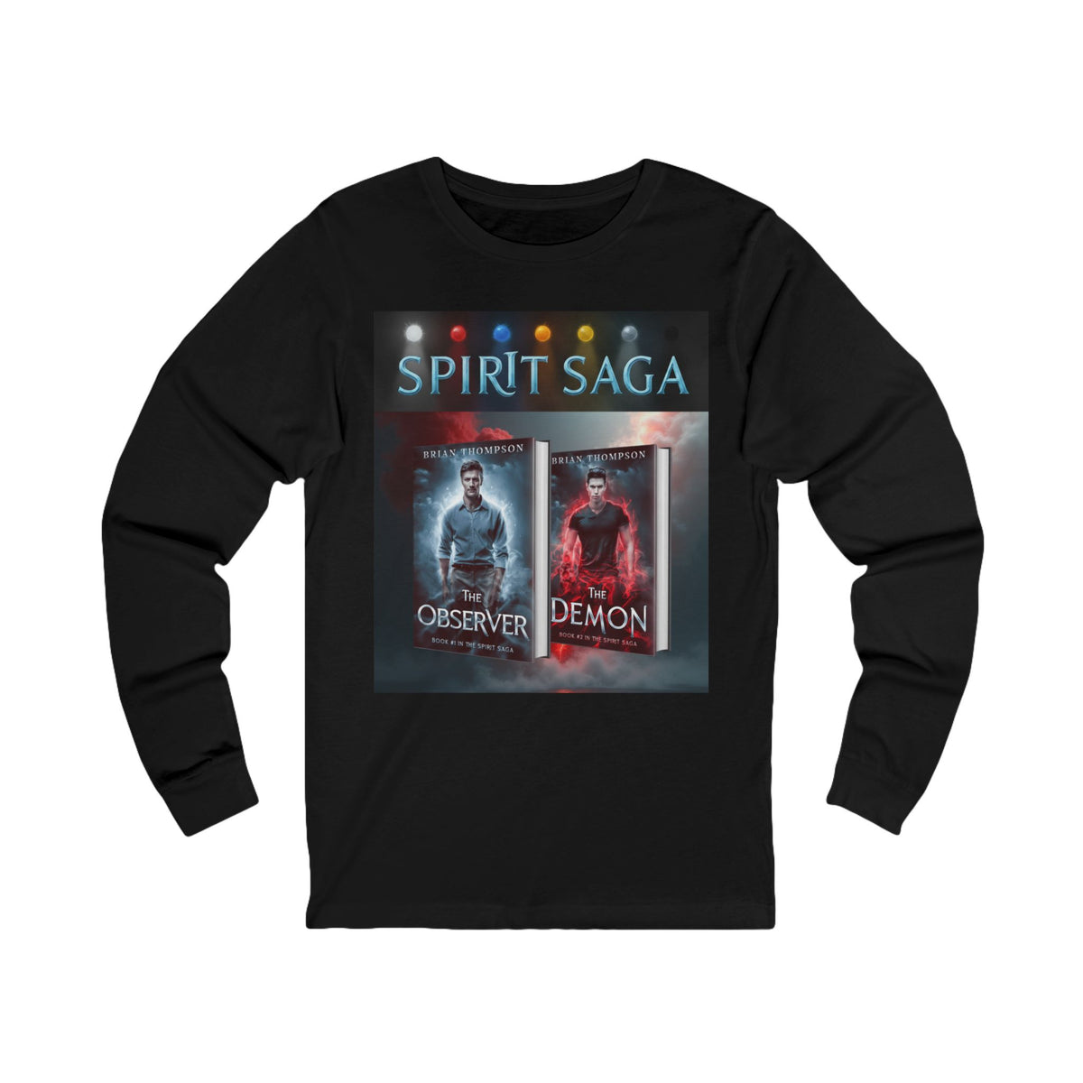Spirit Saga Long Sleeve Tee — The Observer & The Demon Book Cover Logo