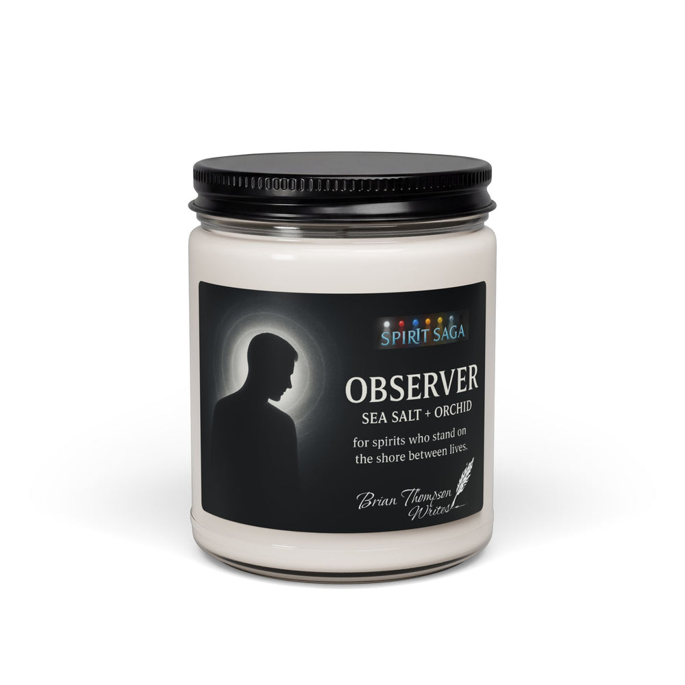 Observer Scented Soy Candle — Sea Salt & Orchid 9oz (Spirit Saga)