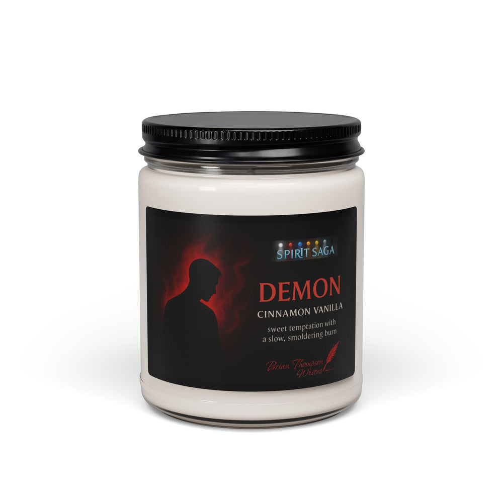 Demon Cinnamon Vanilla Soy Candle — Spiced Vanilla Scented Candle (9 oz)