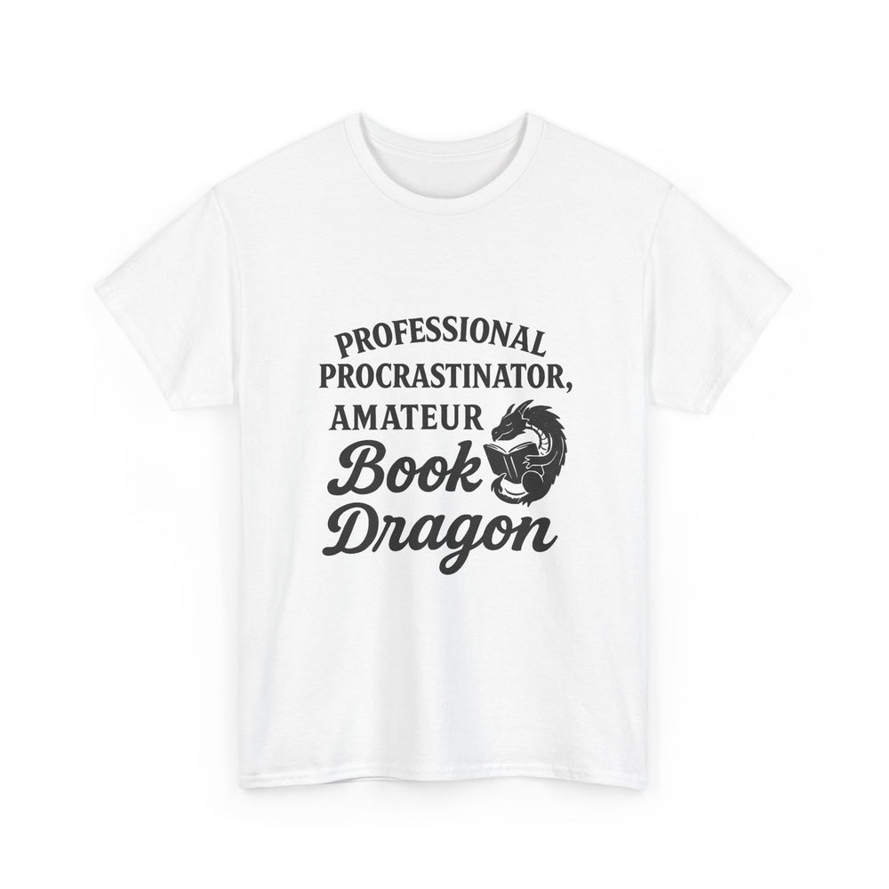 Book Dragon Unisex Tee, Procrastinator Funny Shirt, Reading Lover Gift, Writer Author T-shirt, College Student Tee, Bookworm Gift Shirt,