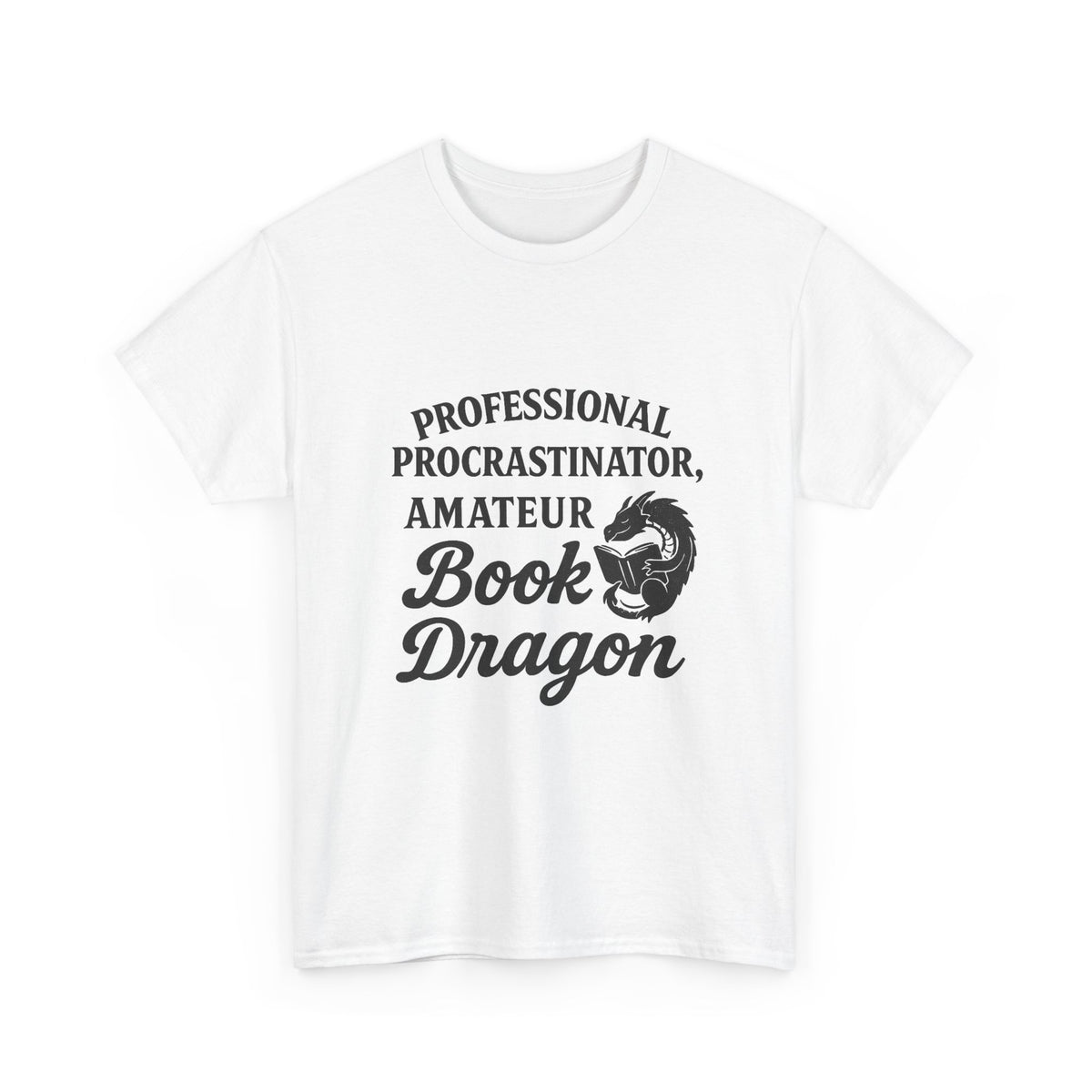 Book Dragon Unisex Tee, Procrastinator Funny Shirt, Reading Lover Gift, Writer Author T-shirt, College Student Tee, Bookworm Gift Shirt,
