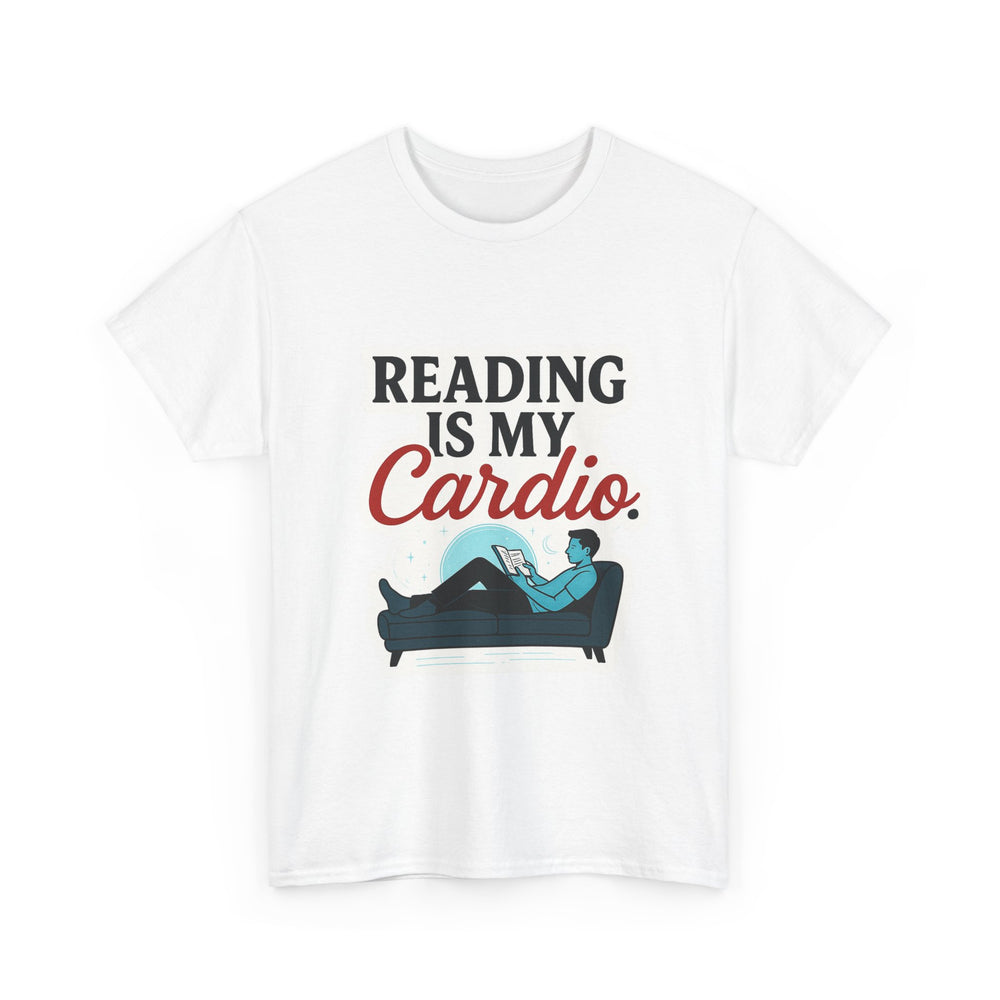 Reading is my cardio T-Shirt, Book lover gift, Literary tee, Novel reading shirt, Bookish apparel